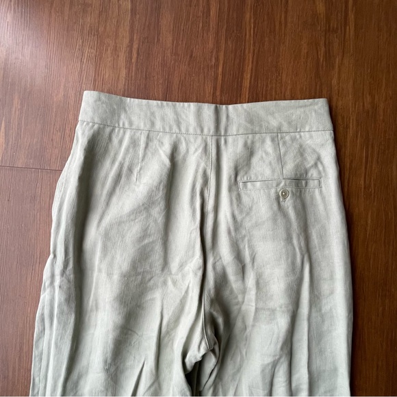 Wilfred allant pants womens 4 sage green linen tie string vacation crop Aritzia - Picture 10 of 16